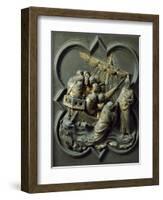 Christ in Storm, Bronze Panel-Lorenzo Ghiberti-Framed Giclee Print