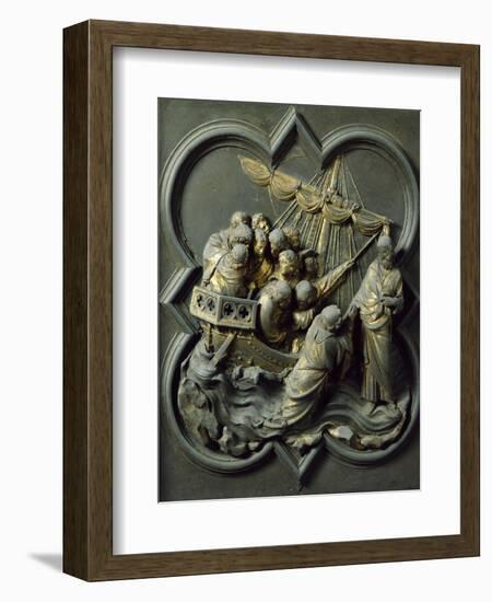 Christ in Storm, Bronze Panel-Lorenzo Ghiberti-Framed Giclee Print