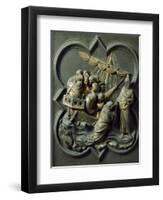 Christ in Storm, Bronze Panel-Lorenzo Ghiberti-Framed Giclee Print