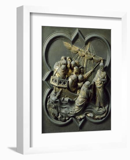 Christ in Storm, Bronze Panel-Lorenzo Ghiberti-Framed Giclee Print