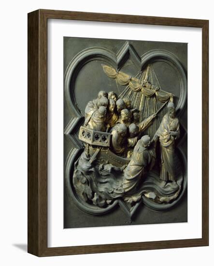 Christ in Storm, Bronze Panel-Lorenzo Ghiberti-Framed Giclee Print