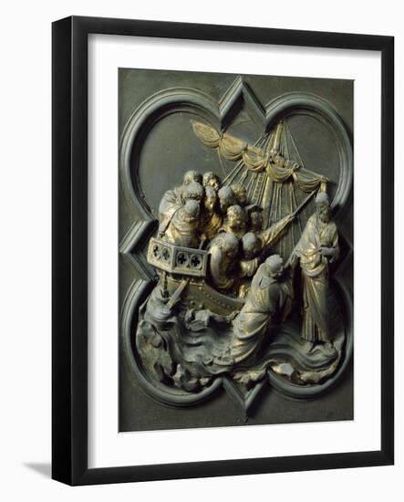 Christ in Storm, Bronze Panel-Lorenzo Ghiberti-Framed Giclee Print