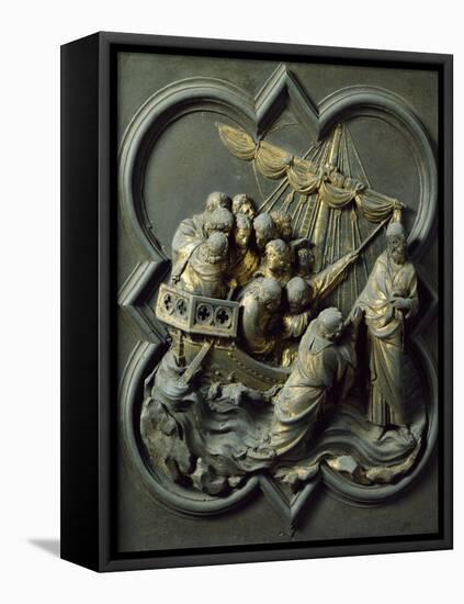 Christ in Storm, Bronze Panel-Lorenzo Ghiberti-Framed Stretched Canvas