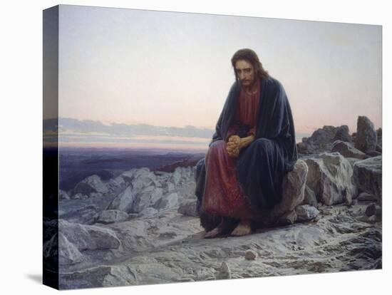 Christ in the Desert, 1872-Iwan Kramskoi-Stretched Canvas