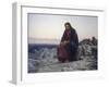 Christ in the Desert, 1872-Iwan Kramskoi-Framed Premium Giclee Print