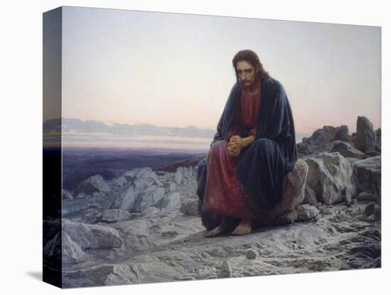 Christ in the Desert, 1872-Iwan Kramskoi-Stretched Canvas