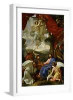 Christ in the Desert Served by Angels, circa 1653-Charles Le Brun-Framed Giclee Print