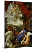 Christ in the Desert Served by Angels, circa 1653-Charles Le Brun-Mounted Giclee Print