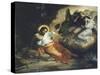 Christ in the Garden of Gethsemane, 1824-27-Eugene Delacroix-Stretched Canvas