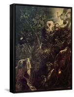 Christ in the Garden of Gethsemane-Jacopo Robusti Tintoretto-Framed Stretched Canvas