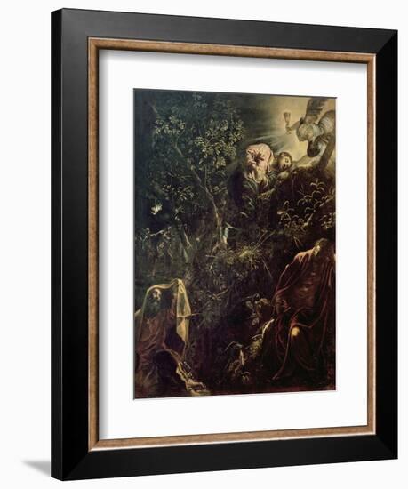 Christ in the Garden of Gethsemane-Jacopo Robusti Tintoretto-Framed Giclee Print