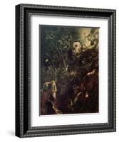 Christ in the Garden of Gethsemane-Jacopo Robusti Tintoretto-Framed Giclee Print