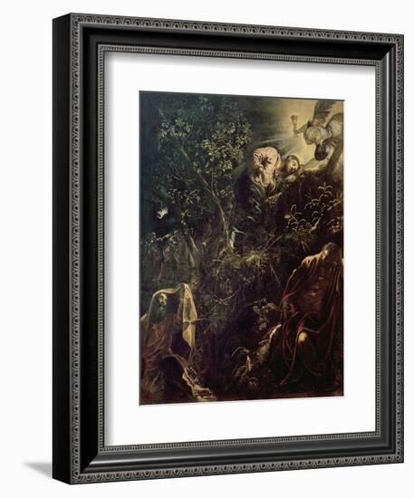 Christ in the Garden of Gethsemane-Jacopo Robusti Tintoretto-Framed Giclee Print