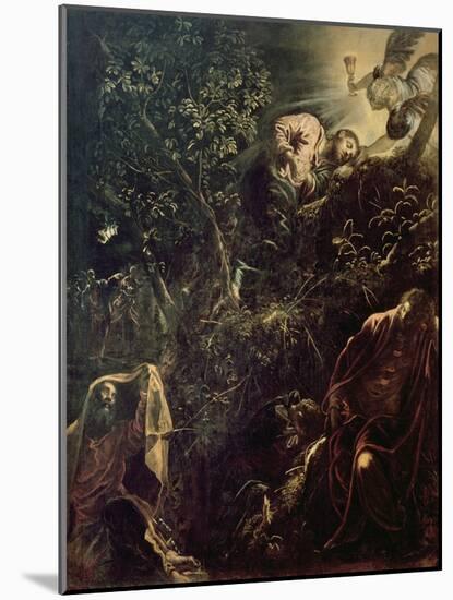 Christ in the Garden of Gethsemane-Jacopo Robusti Tintoretto-Mounted Giclee Print