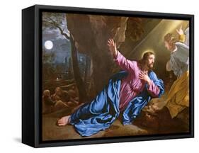 Christ in the Garden of Olives, 1646-50-Philippe De Champaigne-Framed Stretched Canvas