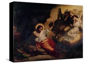 Christ in the Garden of Olives, 1827-Eugene Delacroix-Stretched Canvas