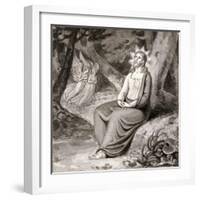 Christ in the Garden with Angels, 19th Century-null-Framed Giclee Print