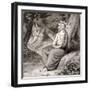 Christ in the Garden with Angels, 19th Century-null-Framed Giclee Print