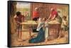 Christ in the House of His Parents, 1863-J.E. Millais and Rebecca Solomon-Framed Stretched Canvas