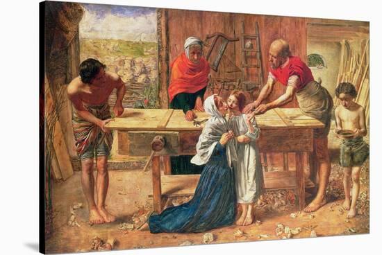 Christ in the House of His Parents, 1863-J.E. Millais and Rebecca Solomon-Stretched Canvas