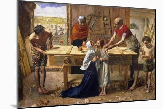 Christ in the House of His Parents (The Carpenter's Shop)-John Everett Millais-Mounted Giclee Print