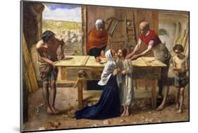 Christ in the House of His Parents (The Carpenter's Shop)-John Everett Millais-Mounted Giclee Print