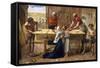 Christ in the House of His Parents (The Carpenter's Shop)-John Everett Millais-Framed Stretched Canvas