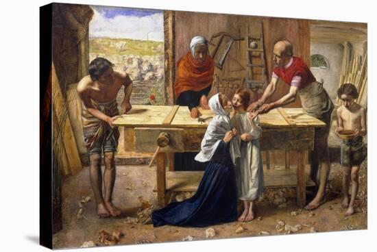 Christ in the House of His Parents (The Carpenter's Shop)-John Everett Millais-Stretched Canvas