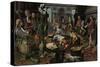 Christ in the House of Martha and Mary, 1553-Pieter Aertsen-Stretched Canvas