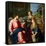Christ in the House of Martha and Mary, 1605-Alessandro Allori-Framed Stretched Canvas