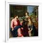 Christ in the House of Martha and Mary, 1605-Alessandro Allori-Framed Giclee Print