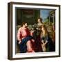 Christ in the House of Martha and Mary, 1605-Alessandro Allori-Framed Giclee Print