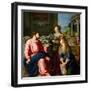 Christ in the House of Martha and Mary, 1605-Alessandro Allori-Framed Giclee Print