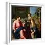 Christ in the House of Martha and Mary, 1605-Alessandro Allori-Framed Giclee Print
