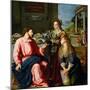 Christ in the House of Martha and Mary, 1605-Alessandro Allori-Mounted Giclee Print
