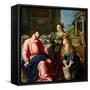 Christ in the House of Martha and Mary, 1605-Alessandro Allori-Framed Stretched Canvas