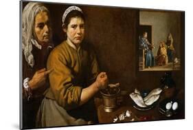 Christ in the House of Martha and Mary, 1629-1630-Diego Velazquez-Mounted Giclee Print