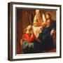 Christ in the House of Martha and Mary, C.1654-56-Johannes Vermeer-Framed Giclee Print