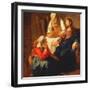Christ in the House of Martha and Mary, C.1654-56-Johannes Vermeer-Framed Giclee Print
