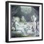 Christ in the House of Martha and Mary or the Penitent Magdalen-William Blake-Framed Giclee Print