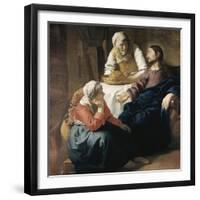 Christ in the House of Martha and Mary-Johannes Vermeer-Framed Giclee Print