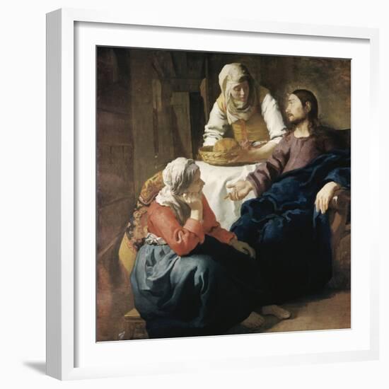 Christ in the House of Martha and Mary-Johannes Vermeer-Framed Giclee Print