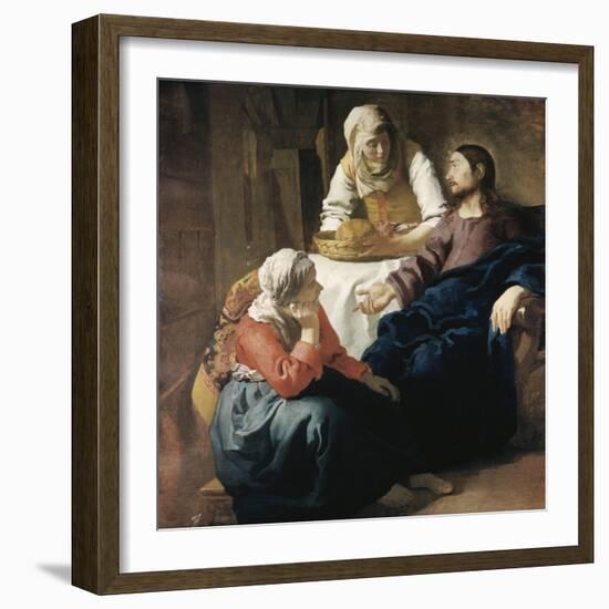 Christ in the House of Martha and Mary-Johannes Vermeer-Framed Giclee Print