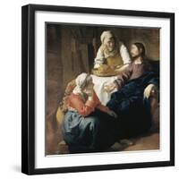 Christ in the House of Martha and Mary-Johannes Vermeer-Framed Giclee Print