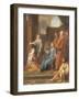 Christ in the House of Martha and Mary-Jean-Baptiste Jouvenet-Framed Giclee Print