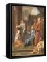 Christ in the House of Martha and Mary-Jean-Baptiste Jouvenet-Framed Stretched Canvas