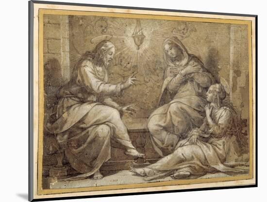 Christ in the House of Martha and Mary-Giorgio Vasari-Mounted Giclee Print