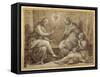 Christ in the House of Martha and Mary-Giorgio Vasari-Framed Stretched Canvas