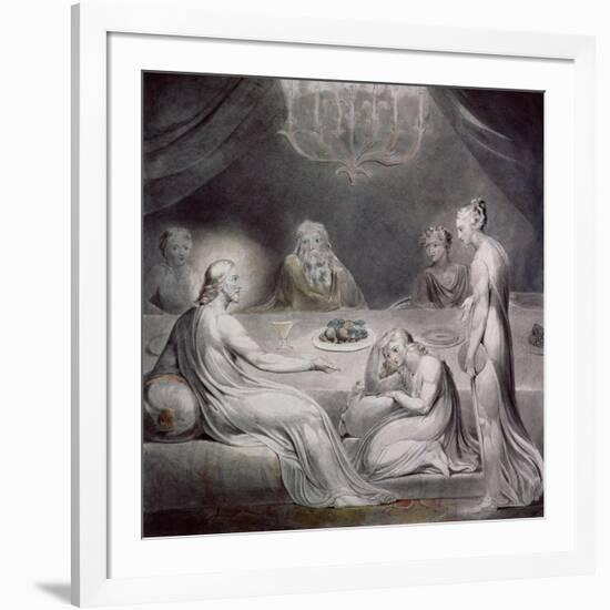 Christ in the House of Martha and Mary-William Blake-Framed Giclee Print