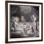 Christ in the House of Martha and Mary-William Blake-Framed Giclee Print